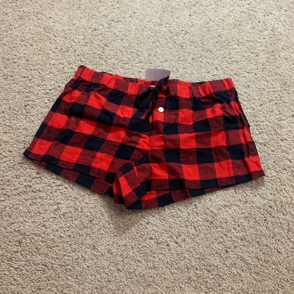 J crew plaid flannel pajama shorts - Picture 2 of 3